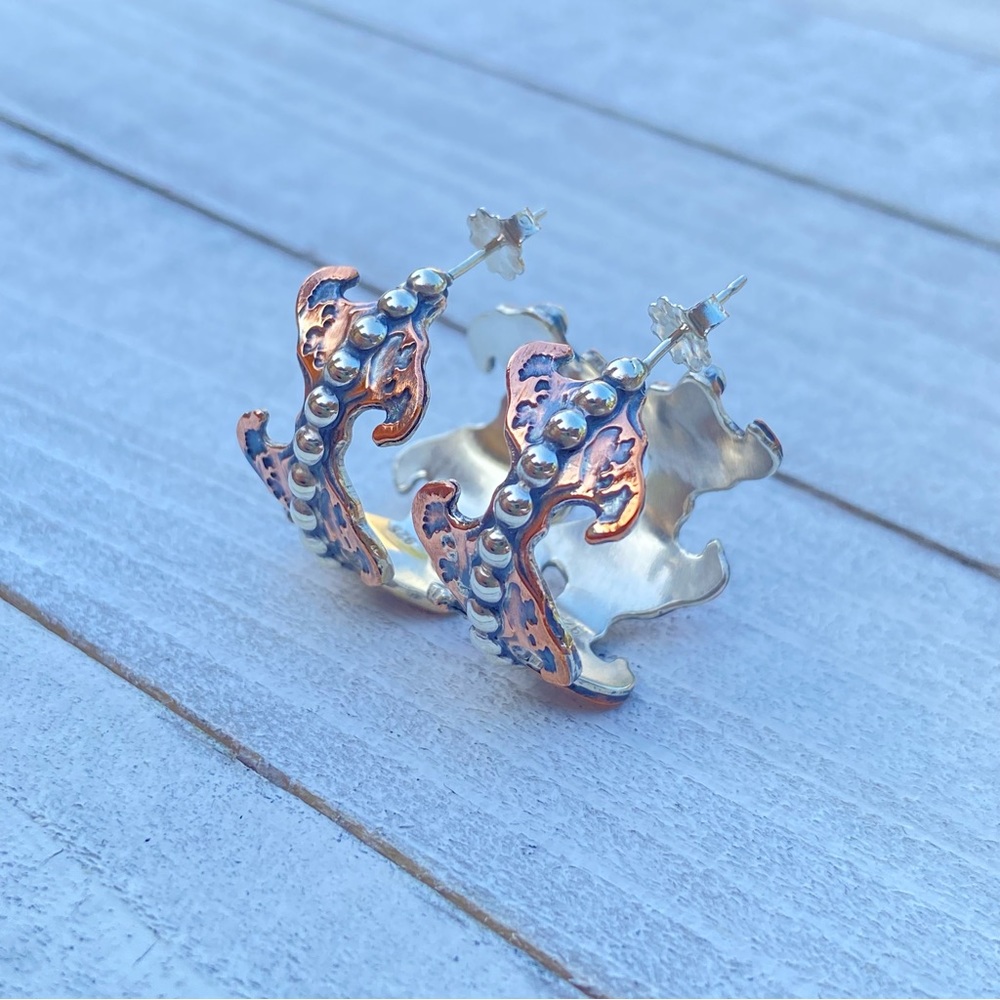 Ocean waves earrings